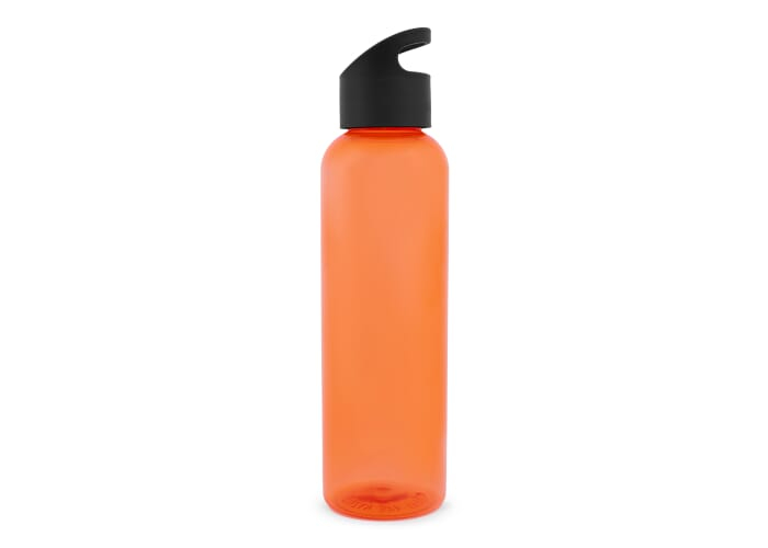 Bouteille publicitaire rPET 600 ml Loop combi Blanc/transparent / Assortiment fluorescent
